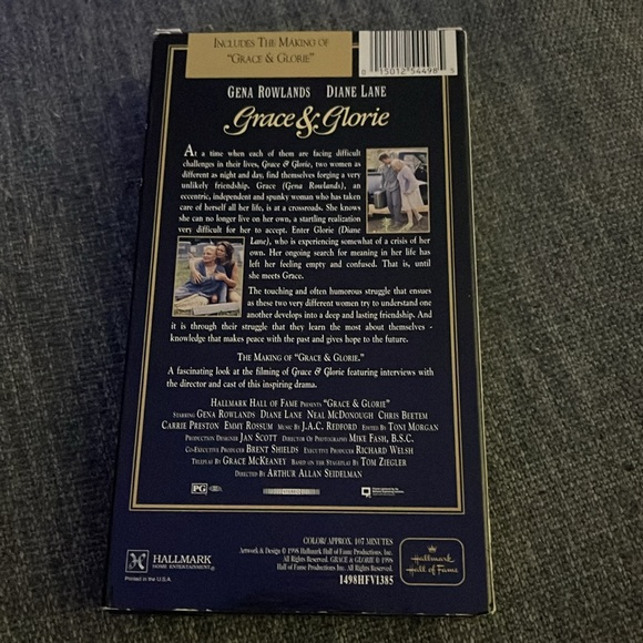 Hallmark Hall of Fame: Grace & Glorie (VHS) - Picture 2 of 2